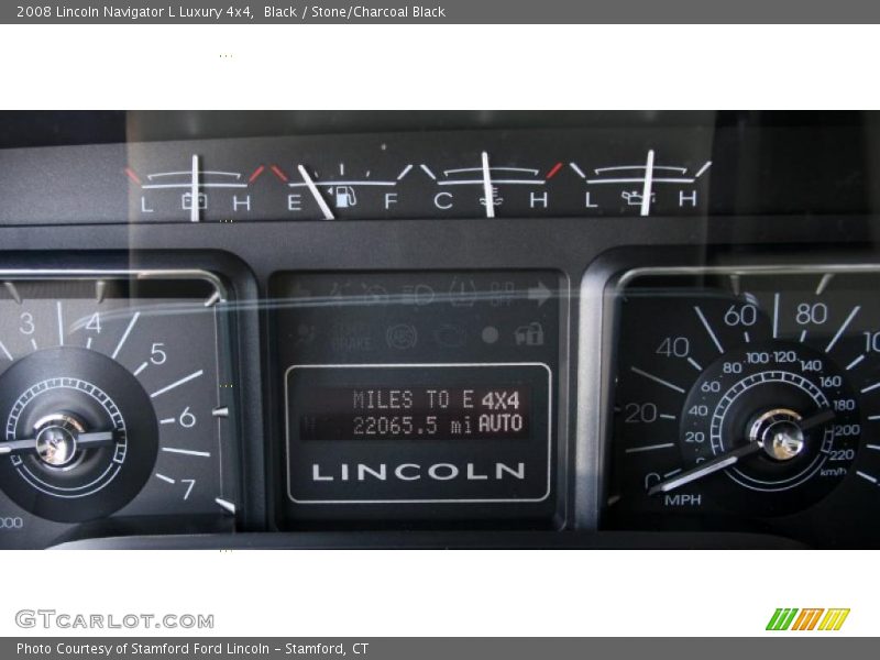 Black / Stone/Charcoal Black 2008 Lincoln Navigator L Luxury 4x4