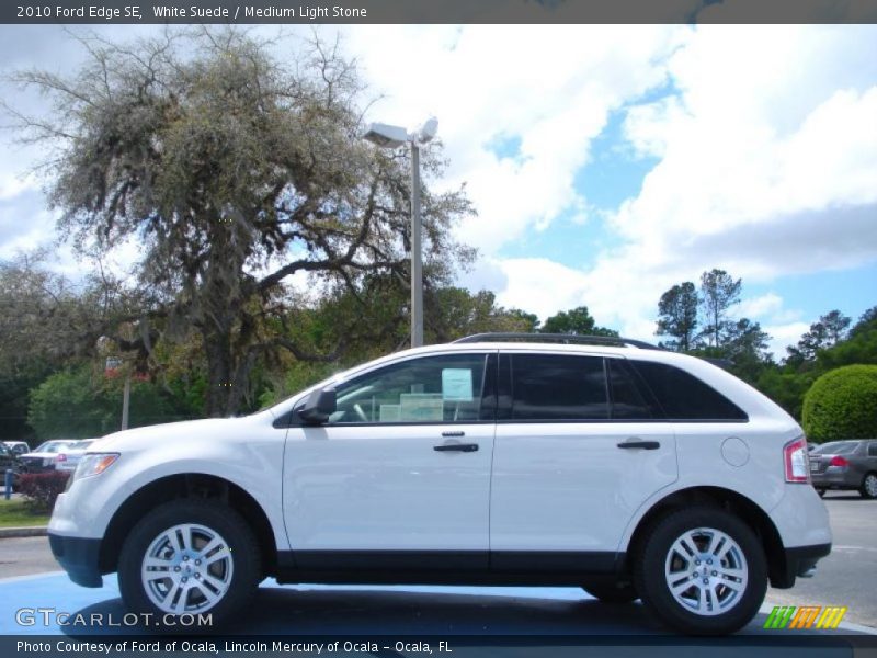 White Suede / Medium Light Stone 2010 Ford Edge SE