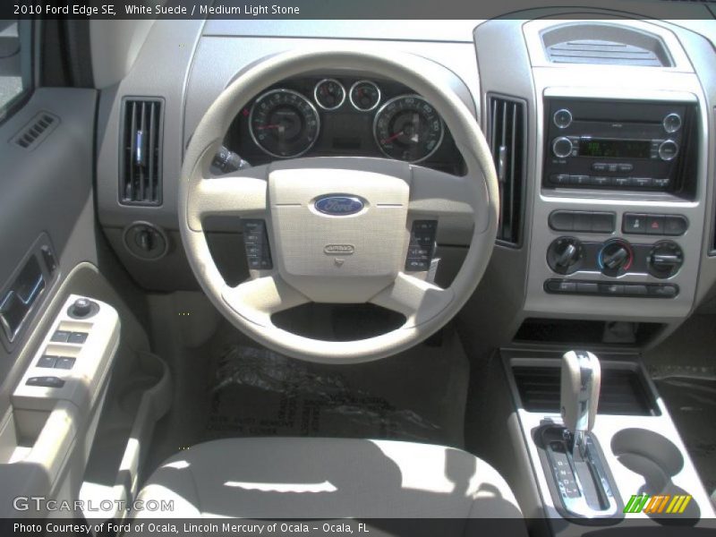 White Suede / Medium Light Stone 2010 Ford Edge SE