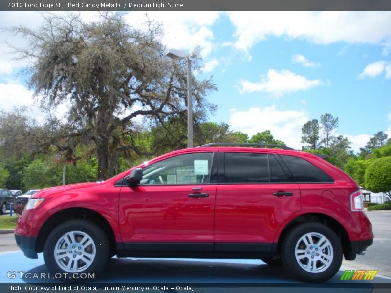 Red Candy Metallic / Medium Light Stone 2010 Ford Edge SE