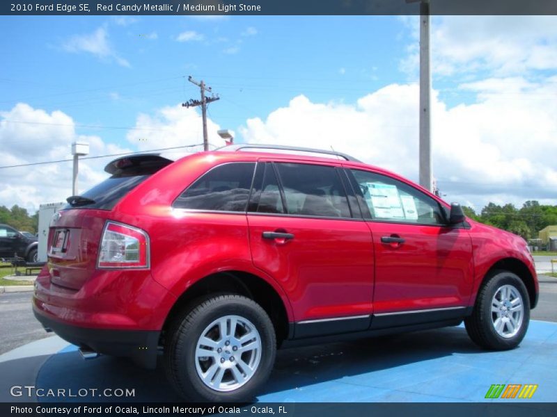 Red Candy Metallic / Medium Light Stone 2010 Ford Edge SE