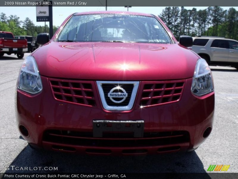 Venom Red / Gray 2009 Nissan Rogue S AWD