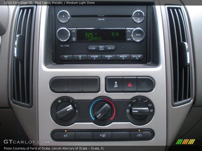 Red Candy Metallic / Medium Light Stone 2010 Ford Edge SE