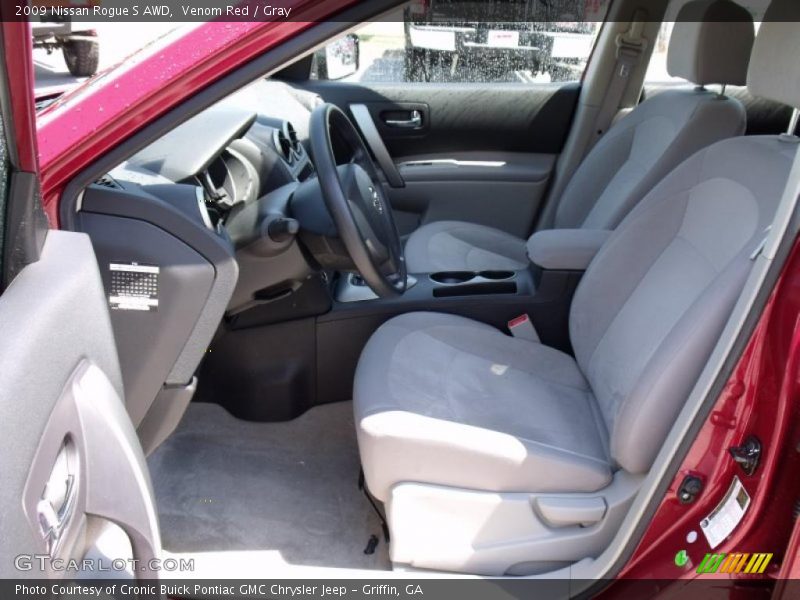 Venom Red / Gray 2009 Nissan Rogue S AWD