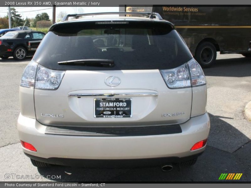 Savannah Metallic / Ivory 2008 Lexus RX 350 AWD