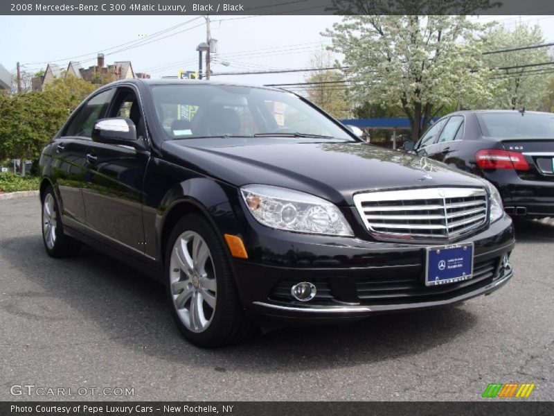 Black / Black 2008 Mercedes-Benz C 300 4Matic Luxury