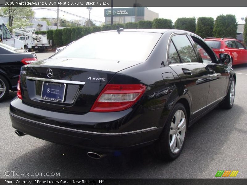 Black / Black 2008 Mercedes-Benz C 300 4Matic Luxury
