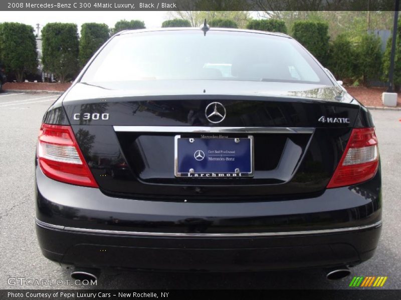 Black / Black 2008 Mercedes-Benz C 300 4Matic Luxury