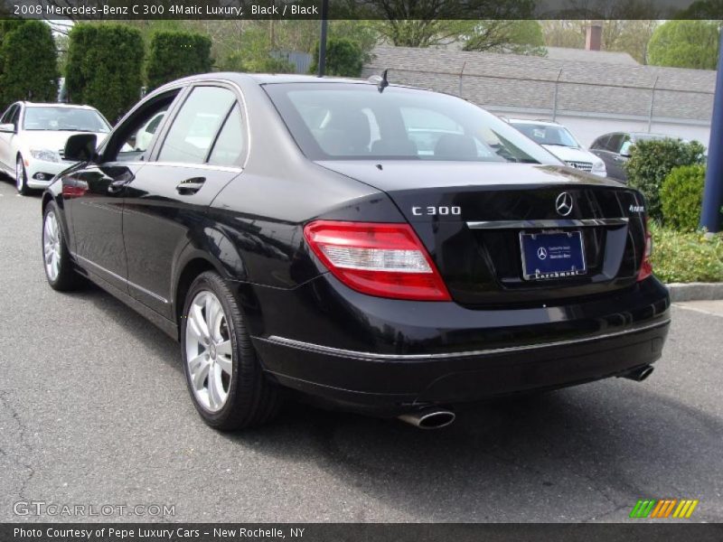 Black / Black 2008 Mercedes-Benz C 300 4Matic Luxury
