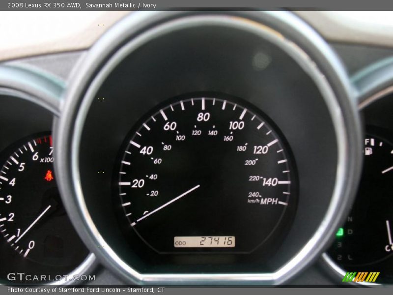 Savannah Metallic / Ivory 2008 Lexus RX 350 AWD