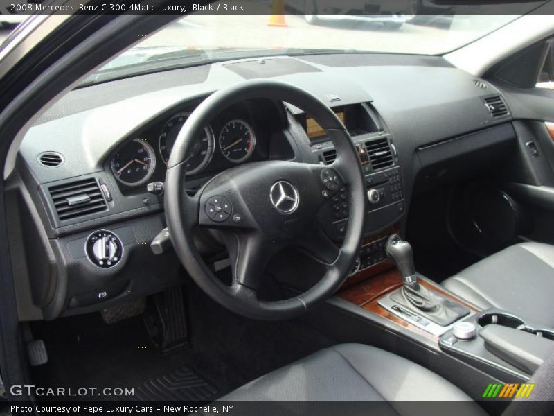 Black / Black 2008 Mercedes-Benz C 300 4Matic Luxury