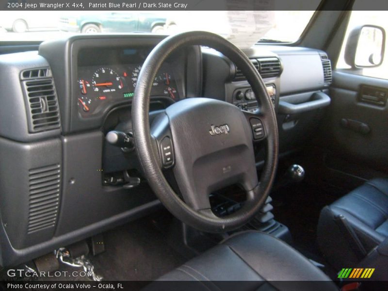 Patriot Blue Pearl / Dark Slate Gray 2004 Jeep Wrangler X 4x4