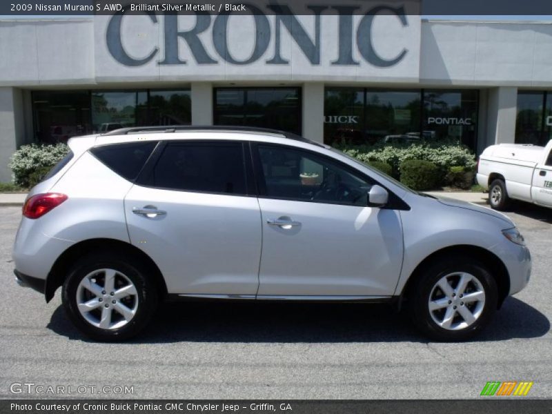 Brilliant Silver Metallic / Black 2009 Nissan Murano S AWD