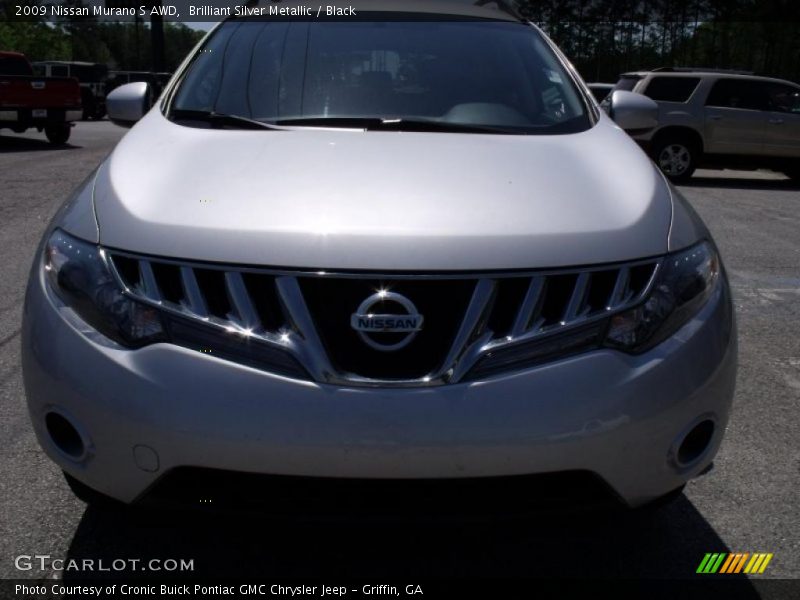 Brilliant Silver Metallic / Black 2009 Nissan Murano S AWD