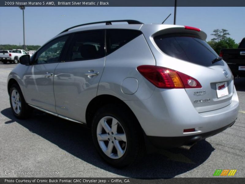 Brilliant Silver Metallic / Black 2009 Nissan Murano S AWD