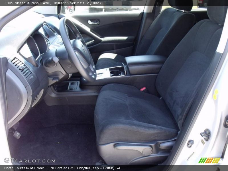 Brilliant Silver Metallic / Black 2009 Nissan Murano S AWD