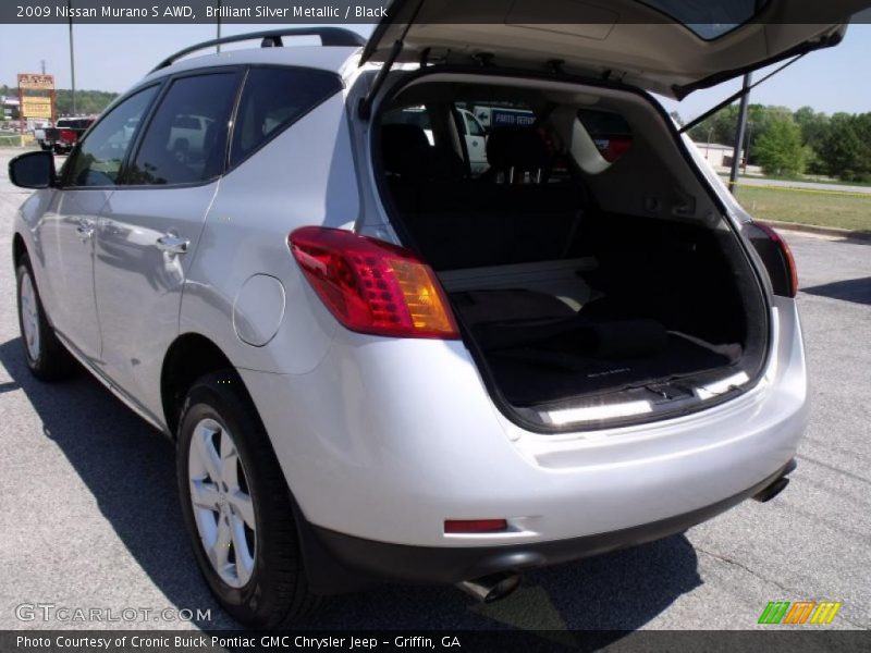 Brilliant Silver Metallic / Black 2009 Nissan Murano S AWD