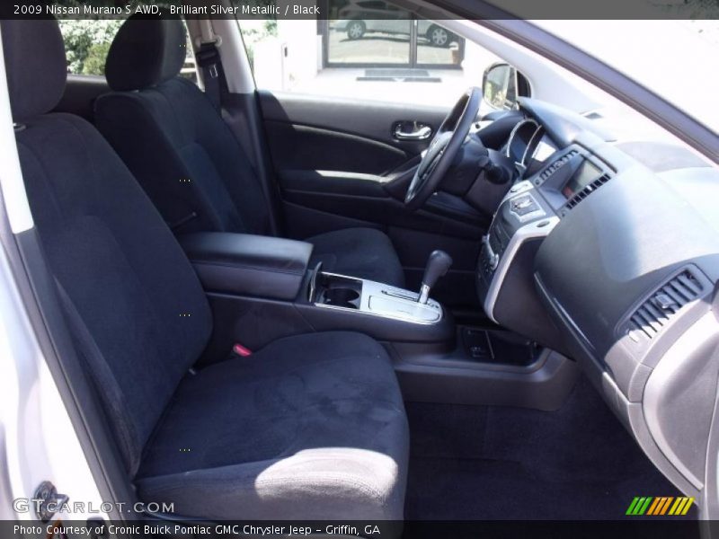 Brilliant Silver Metallic / Black 2009 Nissan Murano S AWD