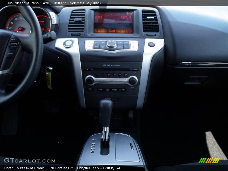 Brilliant Silver Metallic / Black 2009 Nissan Murano S AWD