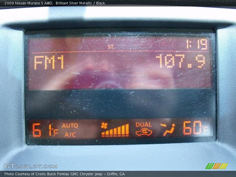 Brilliant Silver Metallic / Black 2009 Nissan Murano S AWD