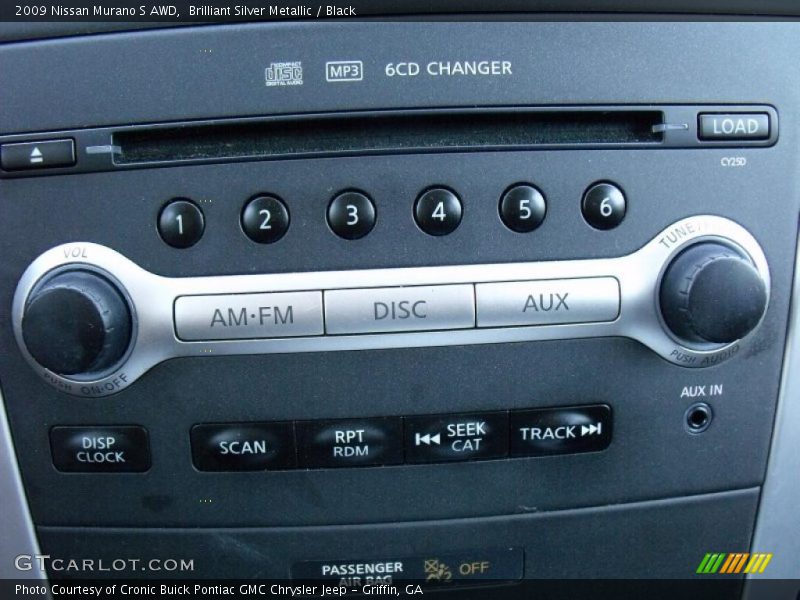 Brilliant Silver Metallic / Black 2009 Nissan Murano S AWD
