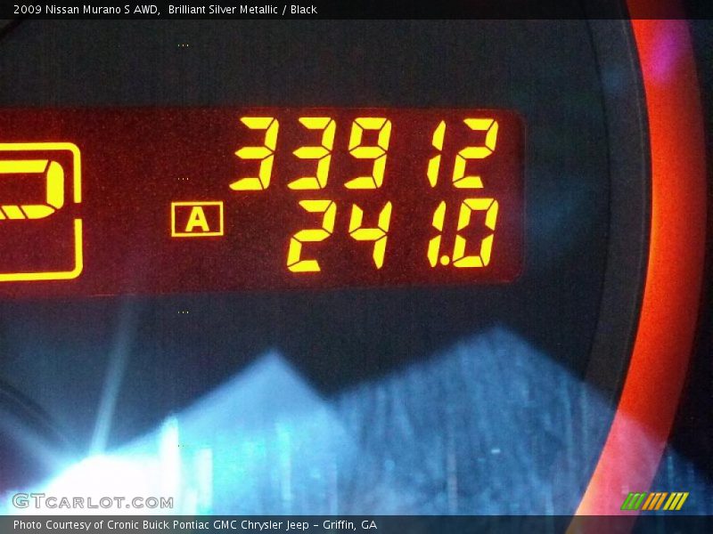 Brilliant Silver Metallic / Black 2009 Nissan Murano S AWD