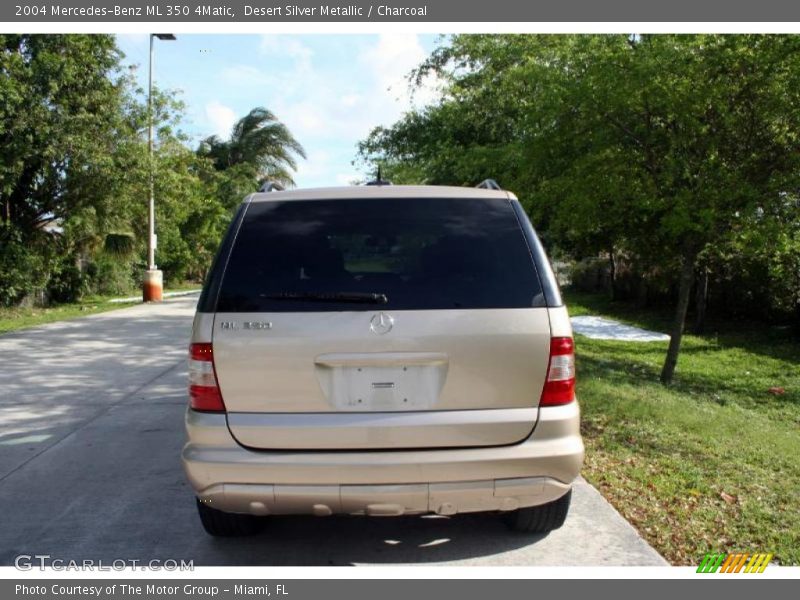 Desert Silver Metallic / Charcoal 2004 Mercedes-Benz ML 350 4Matic