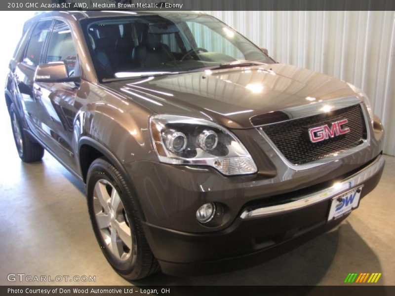 Medium Brown Metallic / Ebony 2010 GMC Acadia SLT AWD