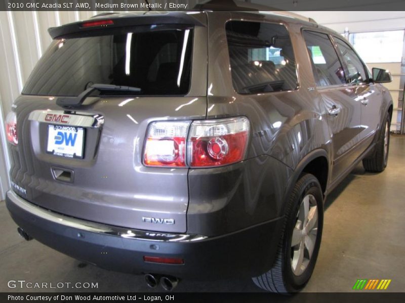 Medium Brown Metallic / Ebony 2010 GMC Acadia SLT AWD