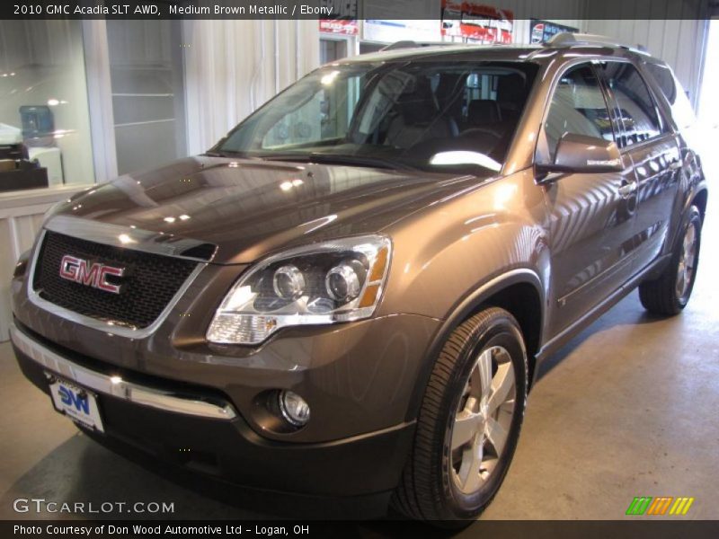 Medium Brown Metallic / Ebony 2010 GMC Acadia SLT AWD