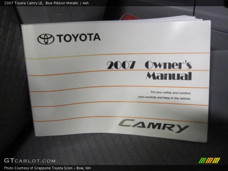 Blue Ribbon Metallic / Ash 2007 Toyota Camry LE