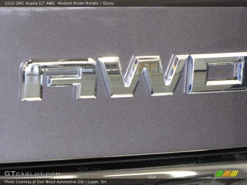 Medium Brown Metallic / Ebony 2010 GMC Acadia SLT AWD