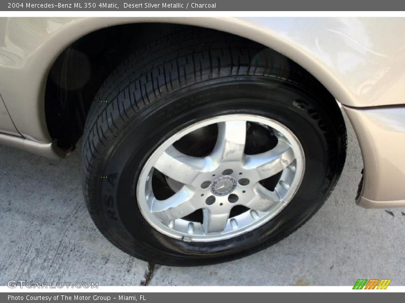 Desert Silver Metallic / Charcoal 2004 Mercedes-Benz ML 350 4Matic