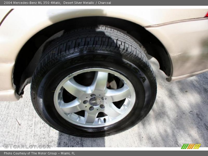 Desert Silver Metallic / Charcoal 2004 Mercedes-Benz ML 350 4Matic