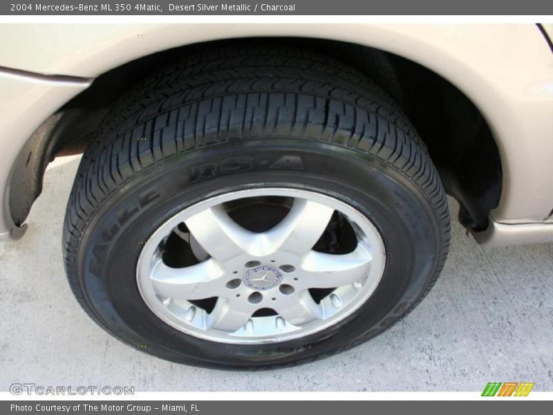 Desert Silver Metallic / Charcoal 2004 Mercedes-Benz ML 350 4Matic