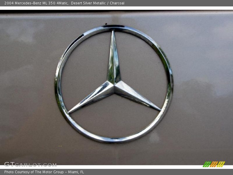 Desert Silver Metallic / Charcoal 2004 Mercedes-Benz ML 350 4Matic