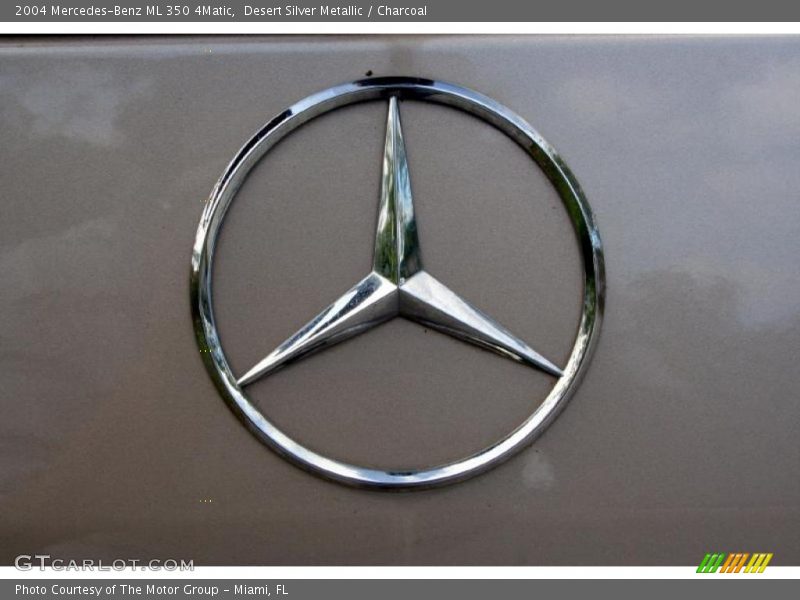 Desert Silver Metallic / Charcoal 2004 Mercedes-Benz ML 350 4Matic