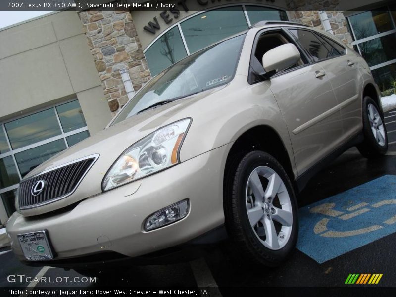 Savannah Beige Metallic / Ivory 2007 Lexus RX 350 AWD
