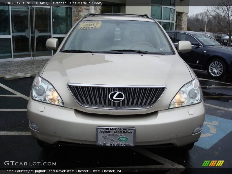 Savannah Beige Metallic / Ivory 2007 Lexus RX 350 AWD