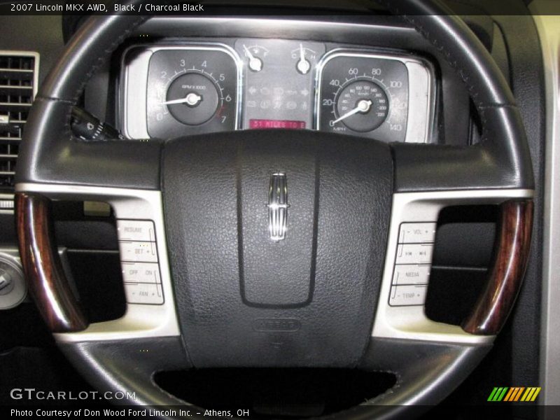 Black / Charcoal Black 2007 Lincoln MKX AWD