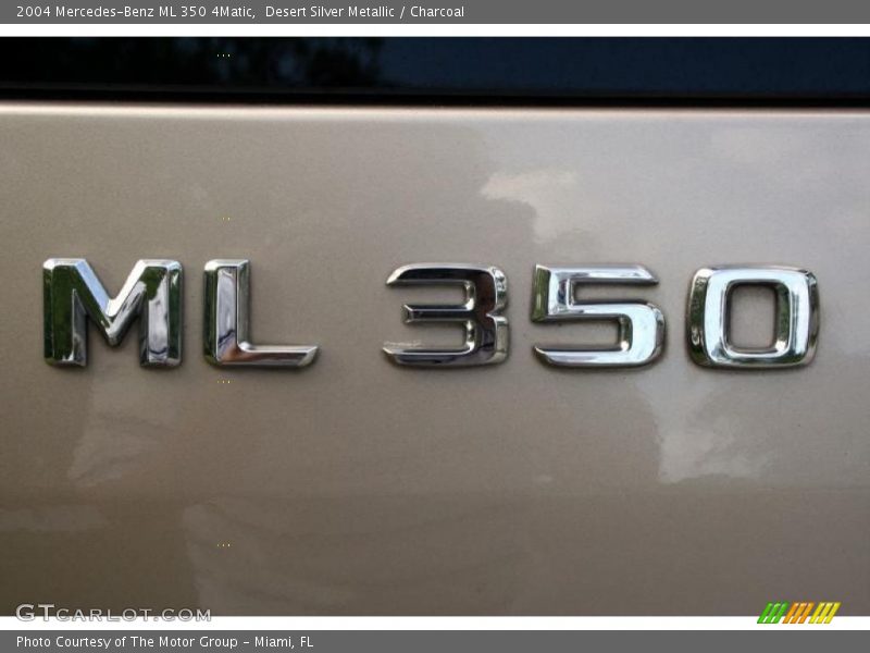 Desert Silver Metallic / Charcoal 2004 Mercedes-Benz ML 350 4Matic