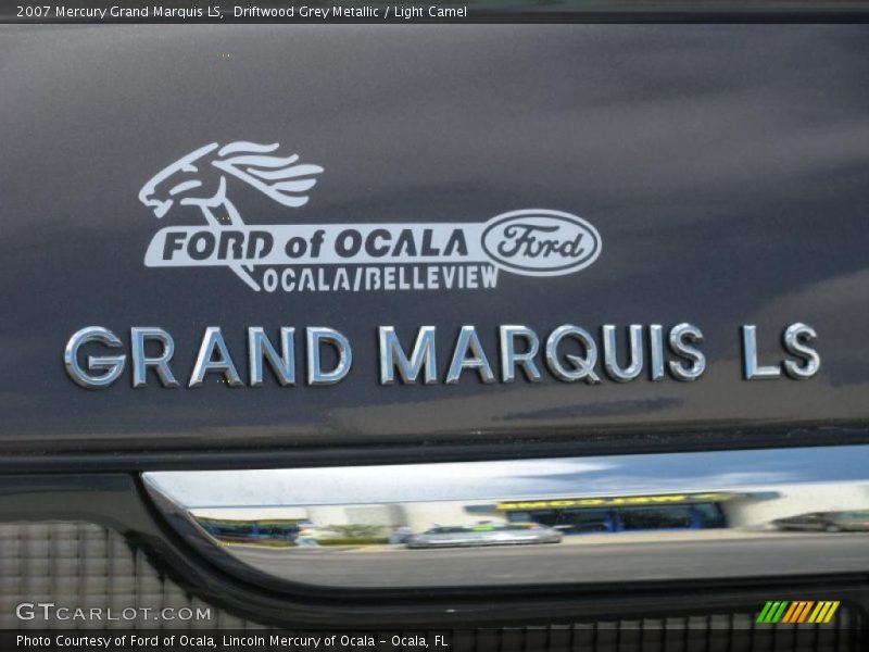 Driftwood Grey Metallic / Light Camel 2007 Mercury Grand Marquis LS