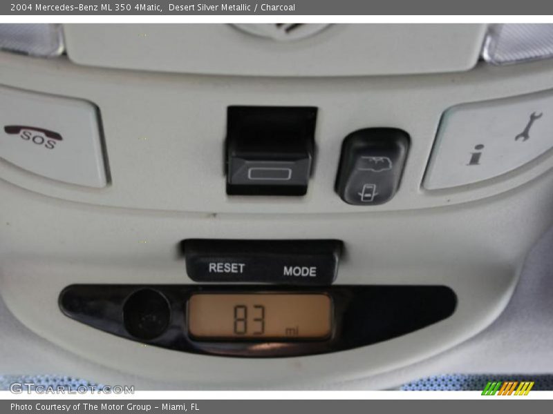 Desert Silver Metallic / Charcoal 2004 Mercedes-Benz ML 350 4Matic