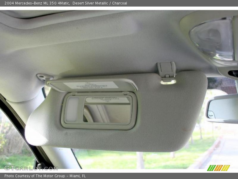 Desert Silver Metallic / Charcoal 2004 Mercedes-Benz ML 350 4Matic