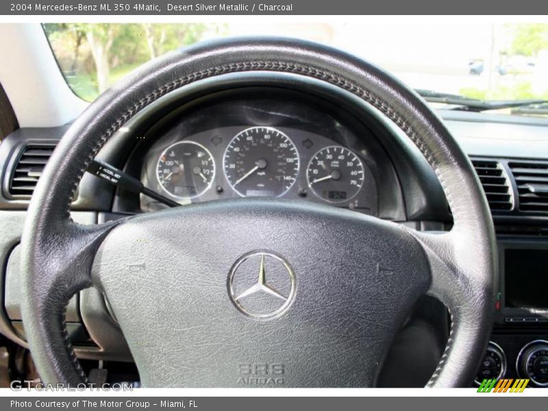 Desert Silver Metallic / Charcoal 2004 Mercedes-Benz ML 350 4Matic