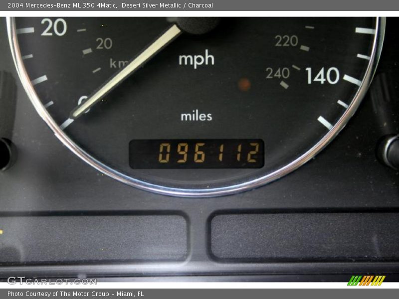 Desert Silver Metallic / Charcoal 2004 Mercedes-Benz ML 350 4Matic