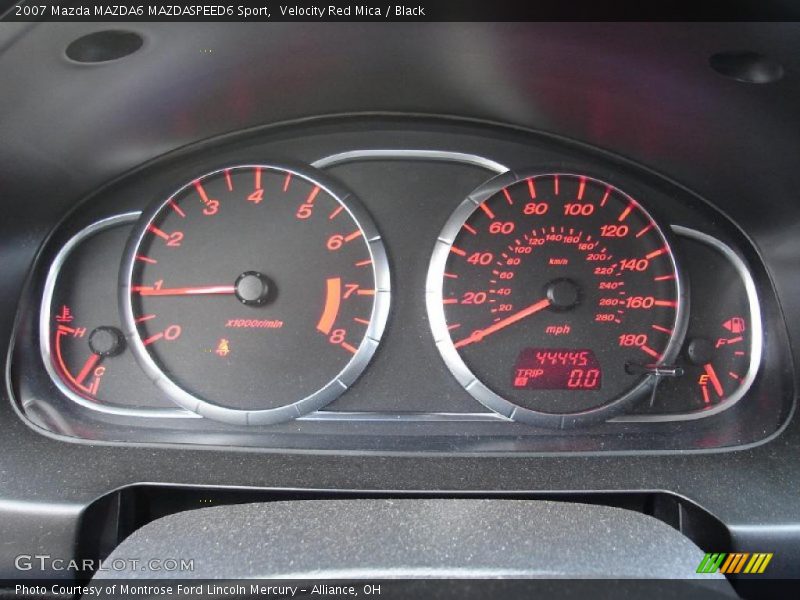 Velocity Red Mica / Black 2007 Mazda MAZDA6 MAZDASPEED6 Sport