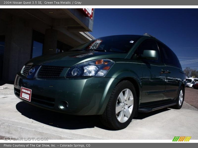 Green Tea Metallic / Gray 2004 Nissan Quest 3.5 SE