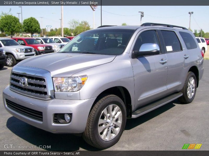 Silver Sky Metallic / Sand Beige 2010 Toyota Sequoia Limited