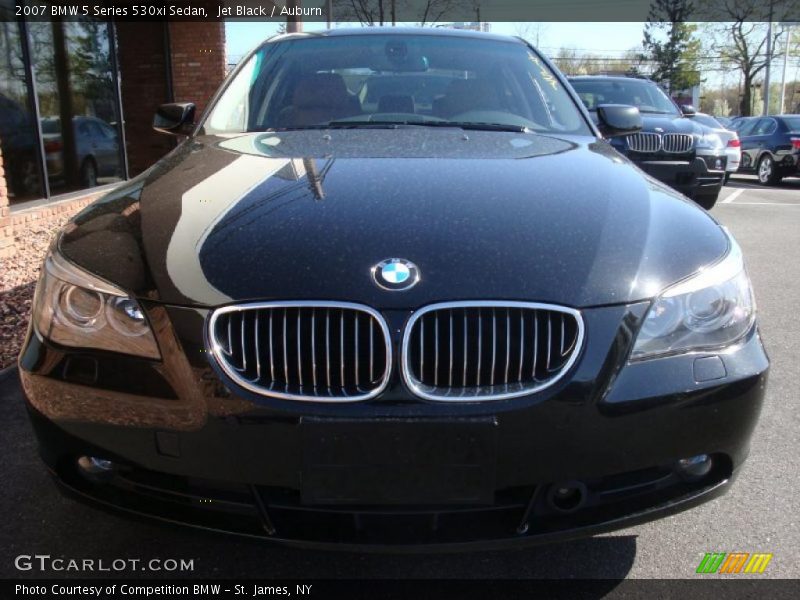 Jet Black / Auburn 2007 BMW 5 Series 530xi Sedan